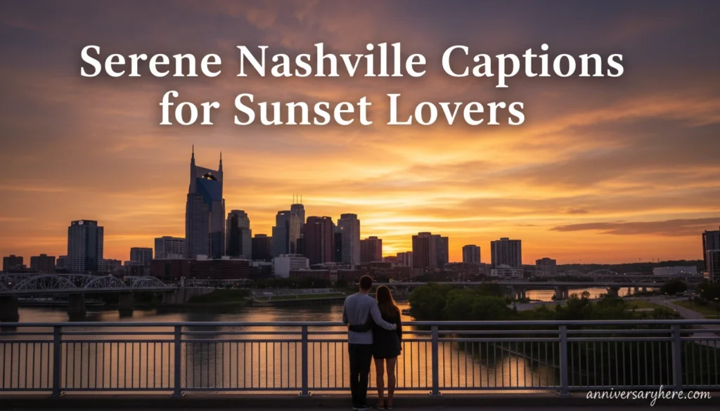 Serene Nashville Captions for Sunset Lovers