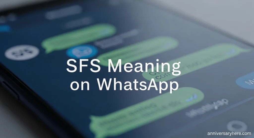 SFS Meaning on WhatsApp