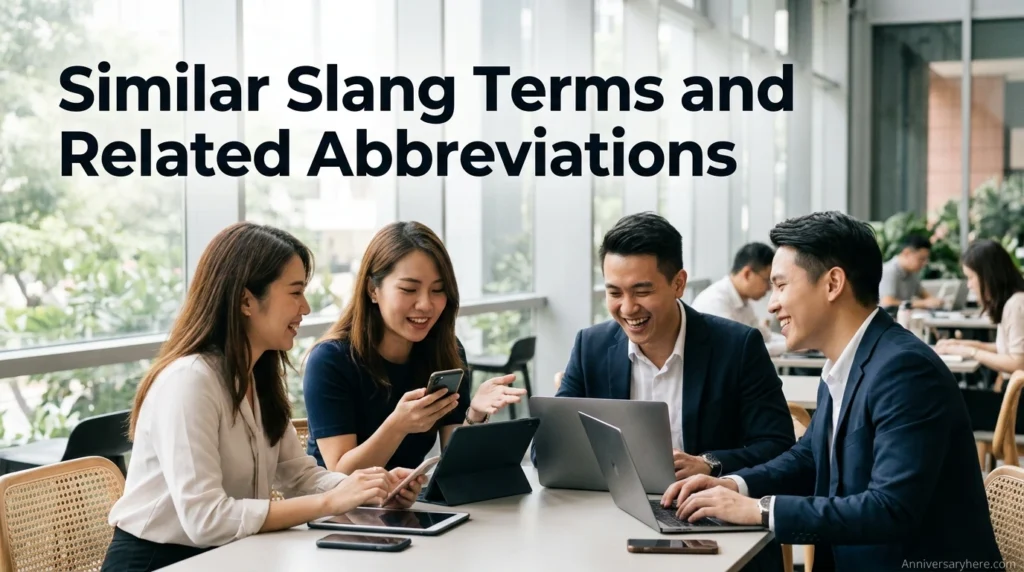 Similar Slang Terms and Related Abbreviations