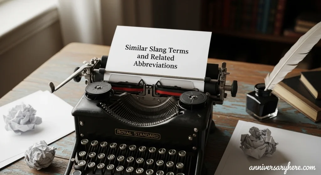 Similar Slang Terms and Related Abbreviations