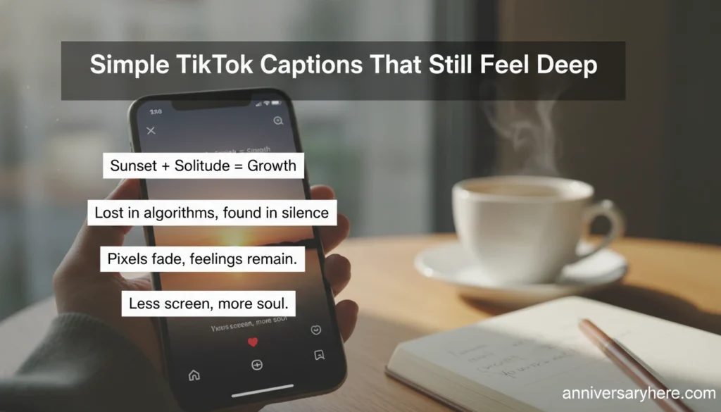 Simple TikTok Captions That Still Feel Deep