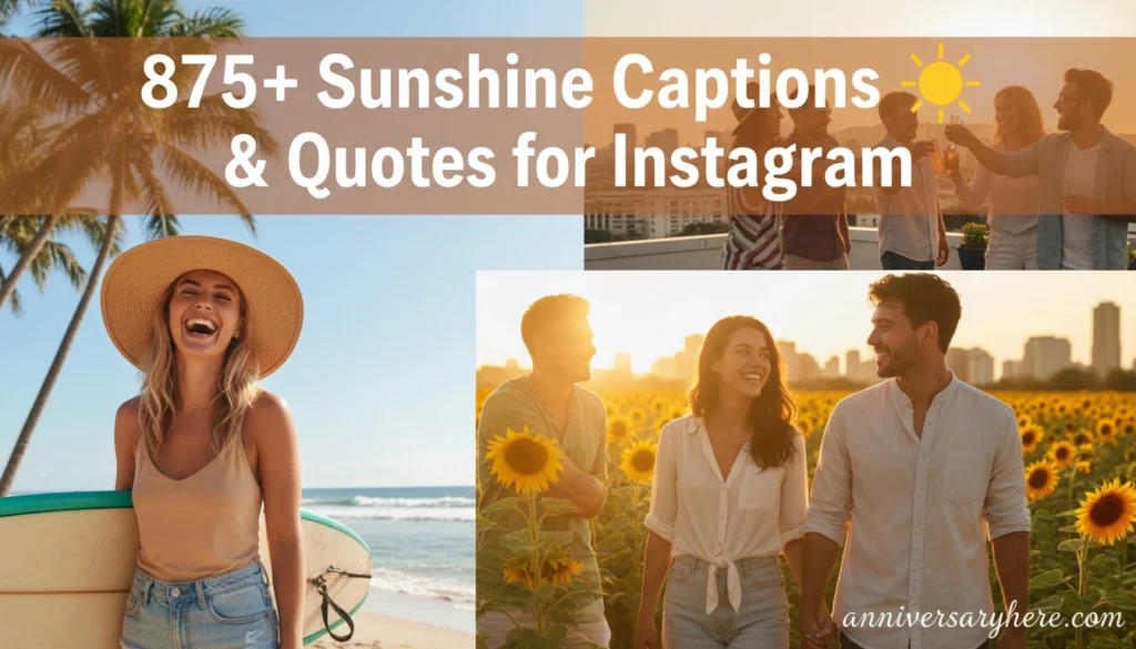 Sunshine Captions ☀️ & Quotes for Instagram