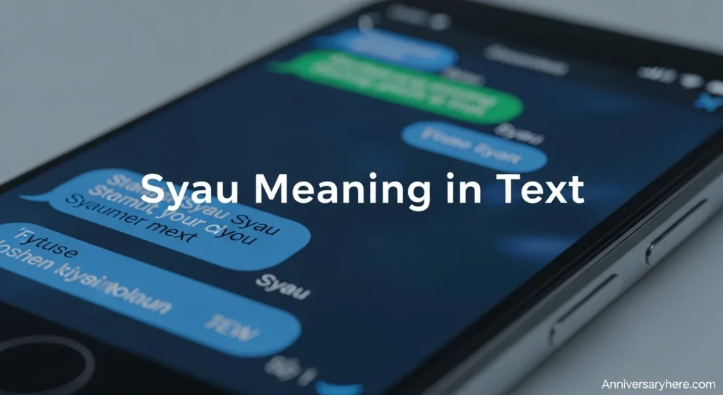 Syau Meaning in Text