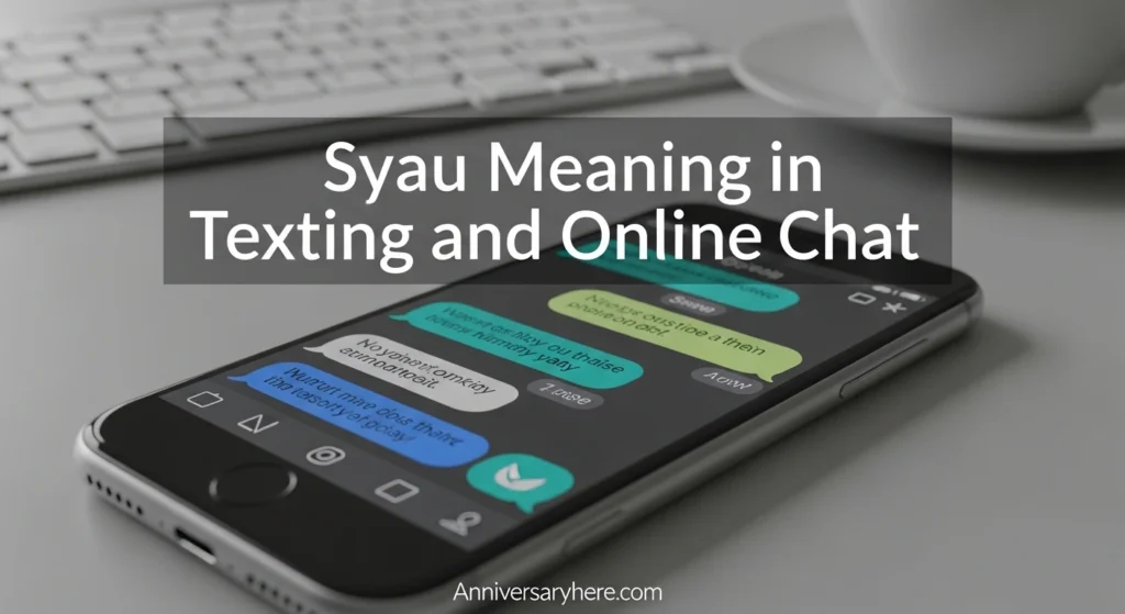 Syau Meaning in Texting and Online Chat