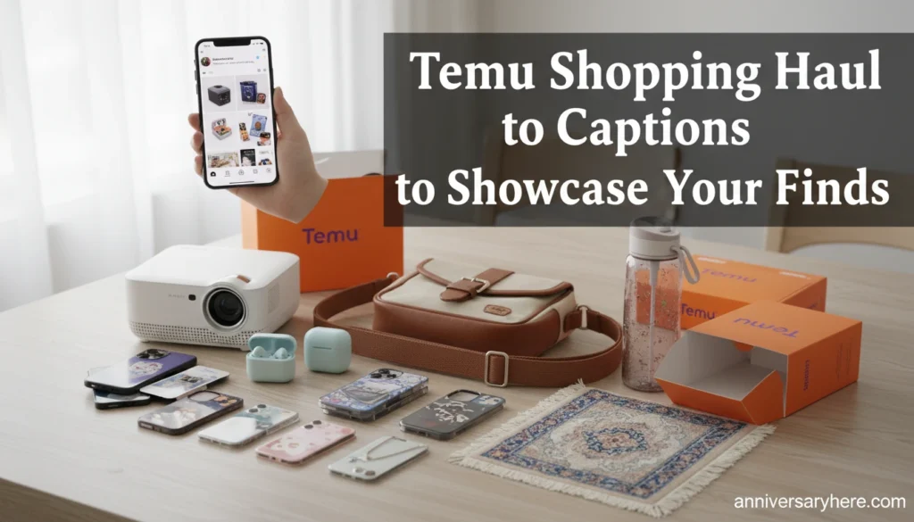 Temu Finds Showcase Captions for Social Media
