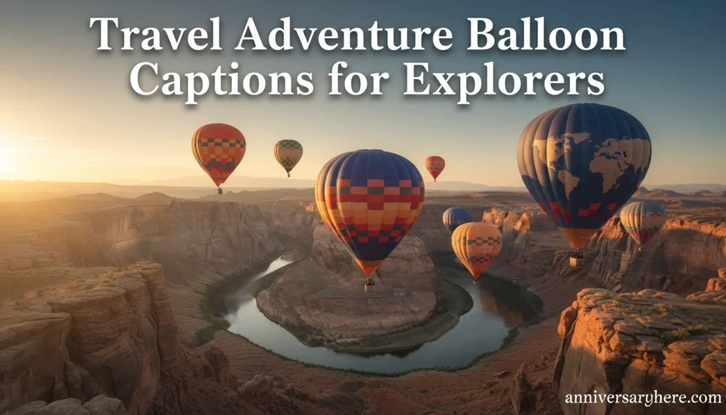 Travel Adventure Balloon Captions for Explorers