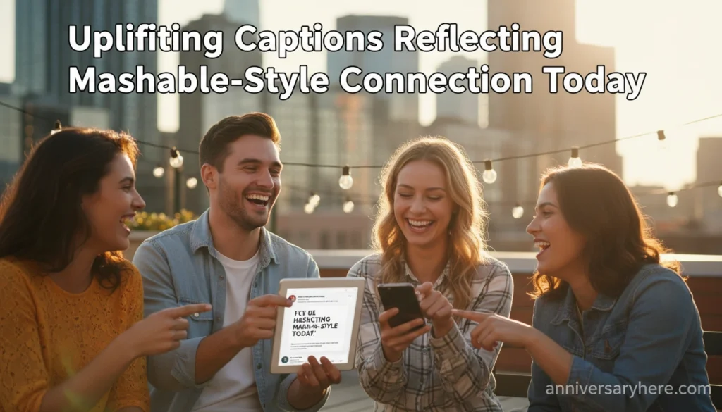 Uplifting Captions Reflecting Mashble-Style Connection Today