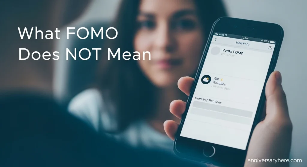 What FOMO Does NOT Mean