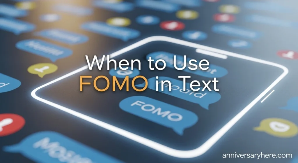 When to Use FOMO in Text
