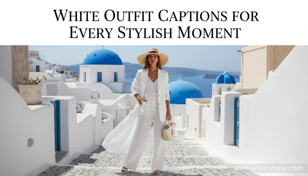 White Outfit Captions for Every Stylish Moment