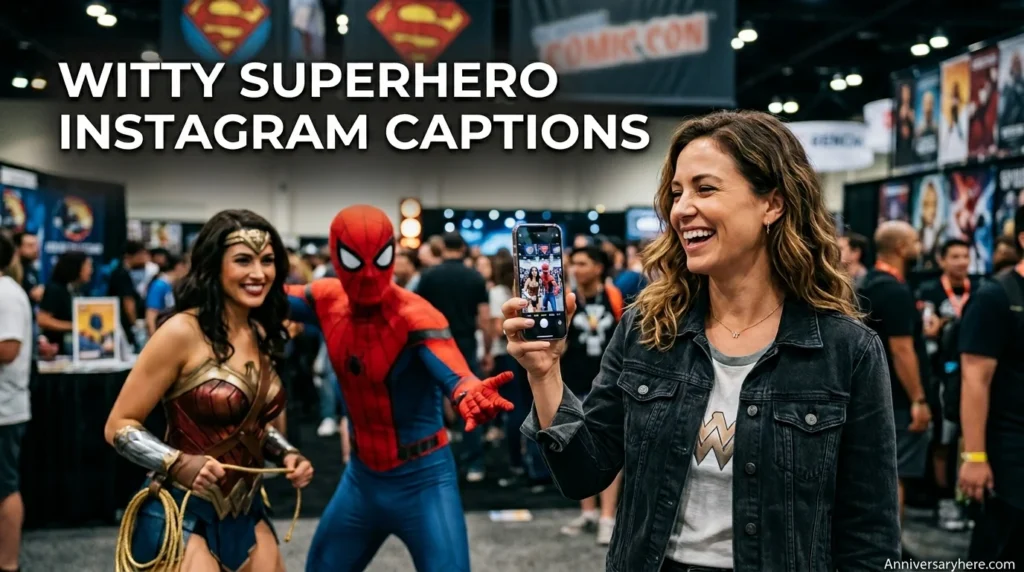 Witty Superhero Instagram Captions
