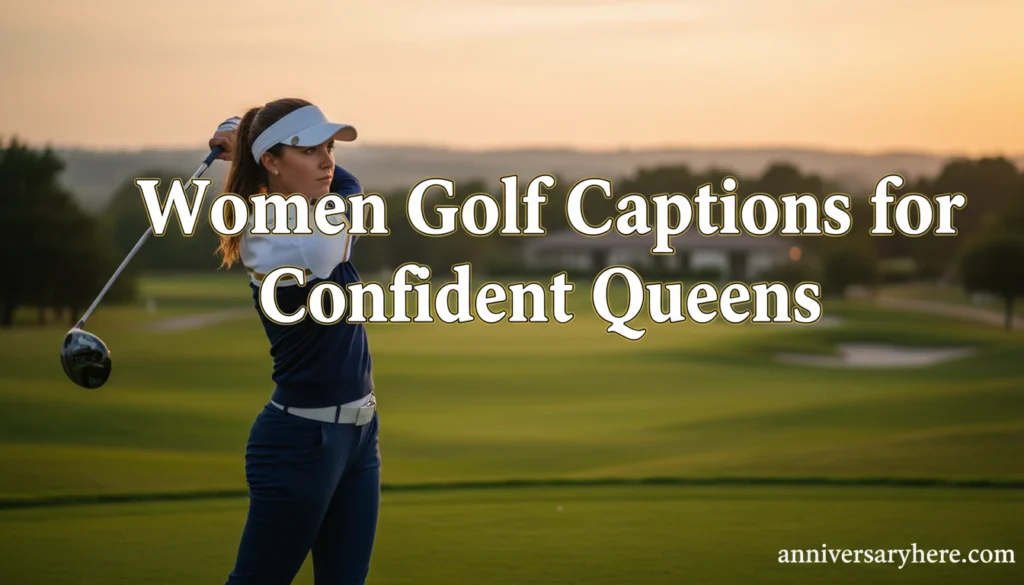 Women Golf Captions for Confident Queens