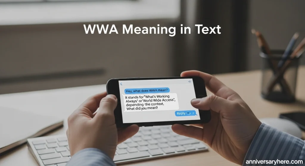WWA Meaning in Text