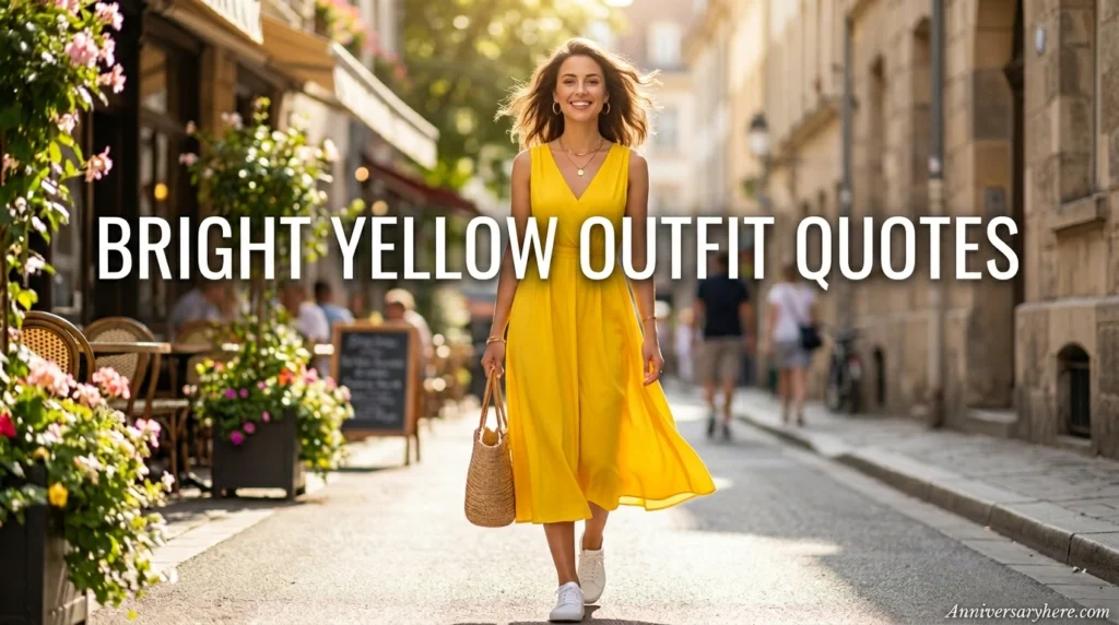 Bright Yellow Outfit Quotes