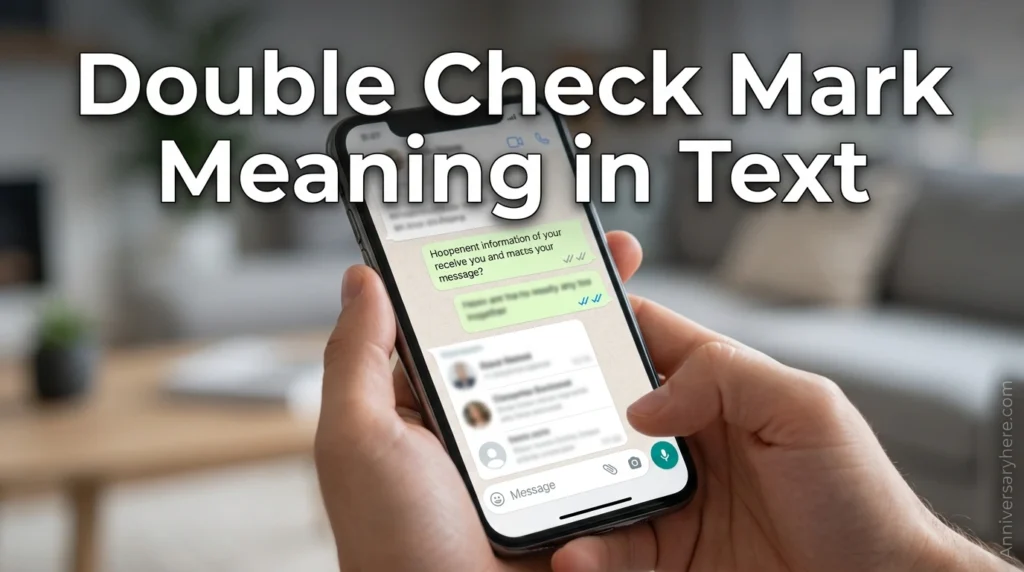 Double Check Mark Meaning in Text