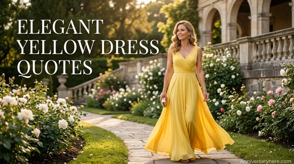Elegant Yellow Dress Quotes