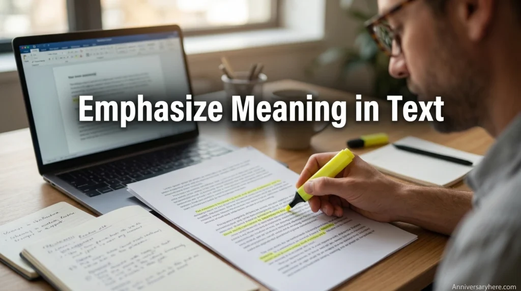 Emphasize Meaning in Text