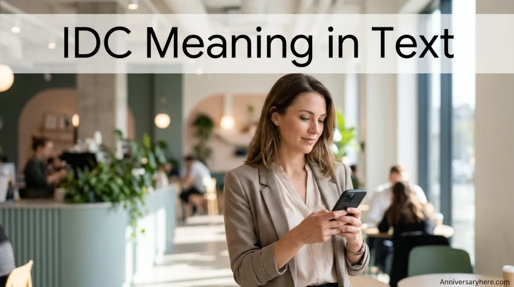 IDC Meaning in Text