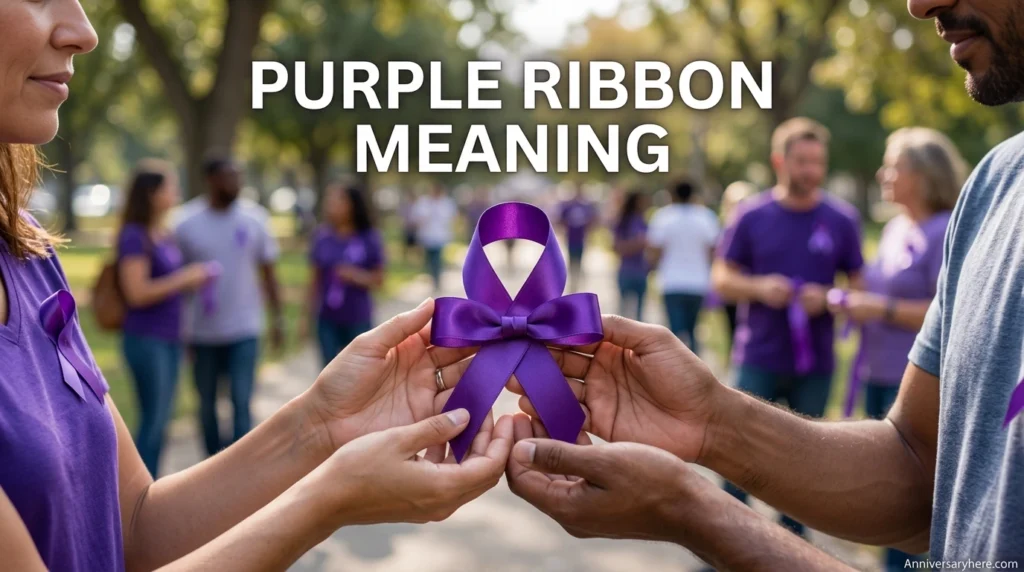 Purple Ribbon Meaning