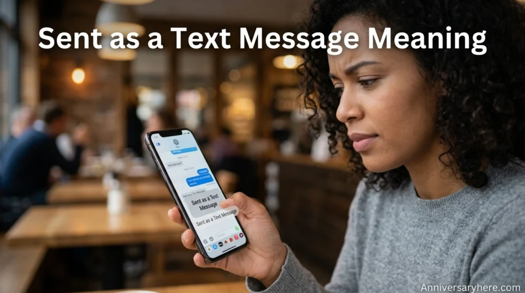 Sent as a Text Message Meaning