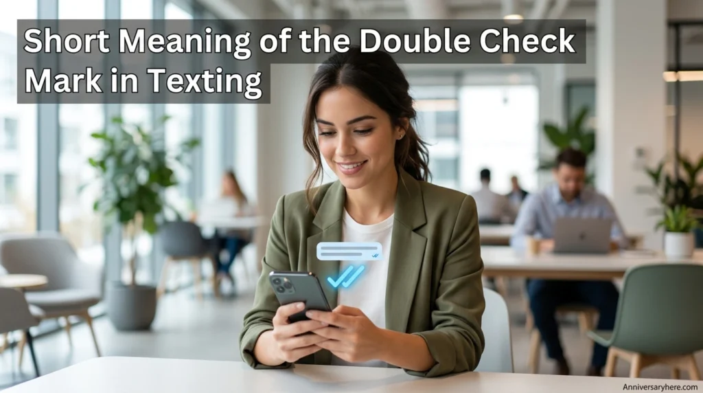 Short Meaning of the Double Check Mark in Texting