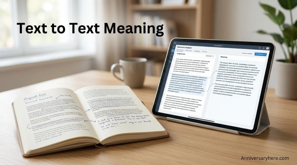 Text to Text Meaning