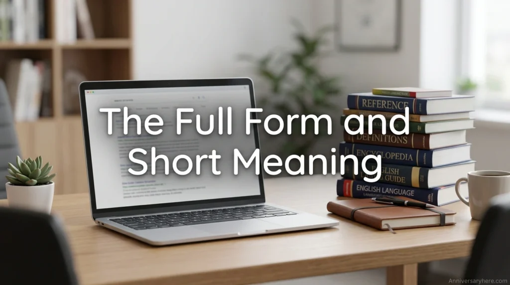 The Full Form and Short Meaning