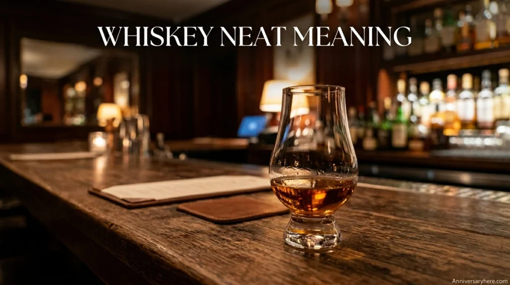 whiskey neat meaning