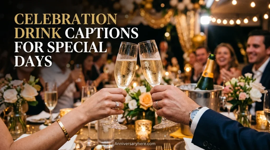 Celebration Drink Captions for Special Days