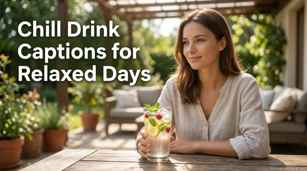 Chill Drink Captions for Relaxed Days