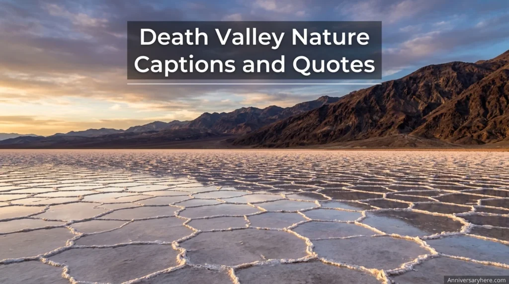 Death Valley nature captions and quotes
