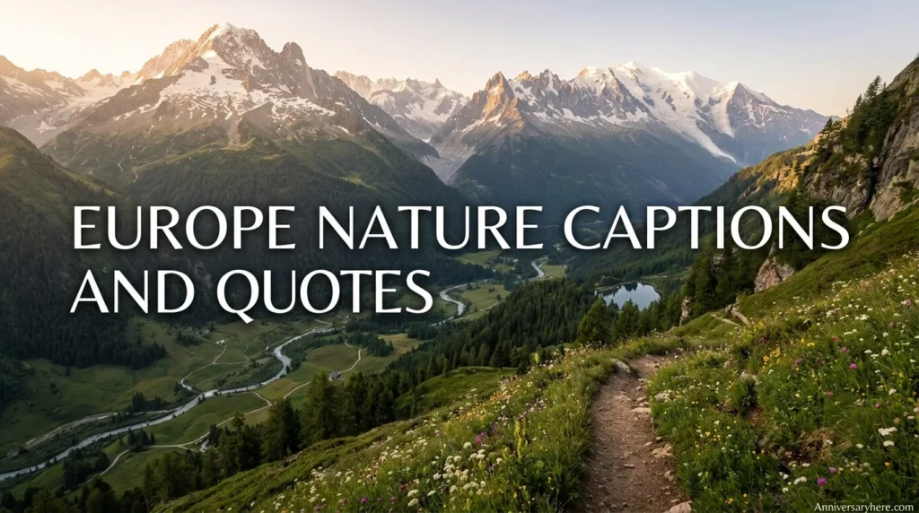 Europe Nature Captions and Quotes
