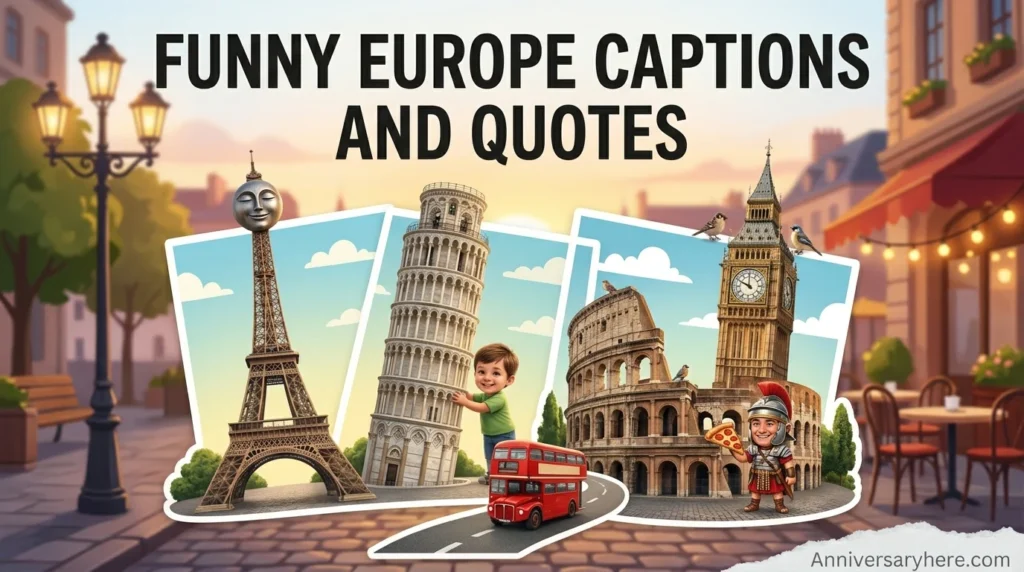 Funny Europe Captions and Quotes