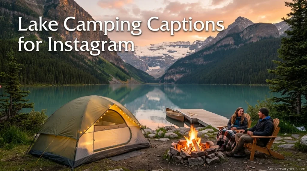 Lake Camping Captions for Instagram