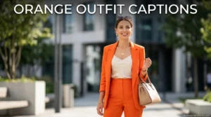 Orange Outfit Captions