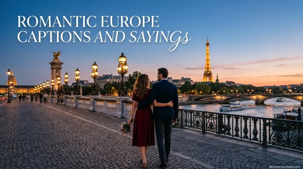 Romantic Europe Captions and Sayings